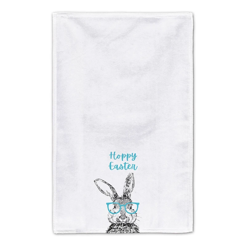Hoppy Easter Bunny Glasses Tea Towel Set