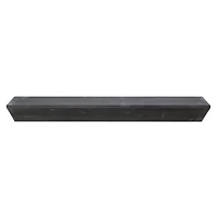 Black Wedge Wood Floating Wall Shelf