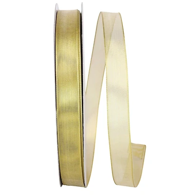 JAM Paper 7/8" x 100yd. Deluxe Wired Edge Mesh Ribbon