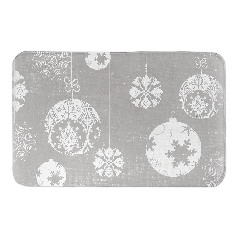 Neutral Ornament Bath Mat