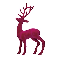 Hello Honey® 13" Pink Flocked Plastic Standing Reindeer Décor