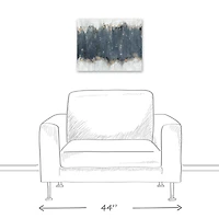 Charcoal Abstract 20" x 16" Canvas Wall Art