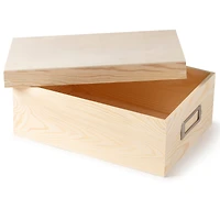 8 Pack: Wood Photo Box by Make Market®