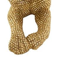 25" Gold Leopard Sculpture