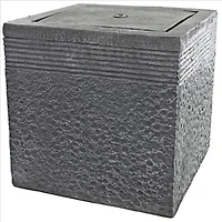 Design Toscano Modern Cube Bubbling Garden Fountain