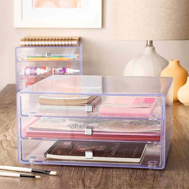 Clear 3-Drawer Organizer by Simply Tidy™
