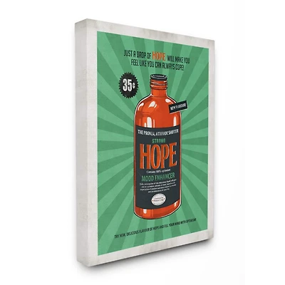 Stupell Industries Strong Hope Inspirational Canvas Wall Art