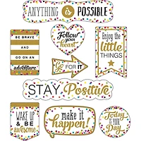 Teacher Created Resources® Clingy Thingies® Confetti Positive Sayings Accents, 2 Packs of 10