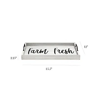 Elegant Designs™ 15.5" Farm Fresh Serving Tray with Handles