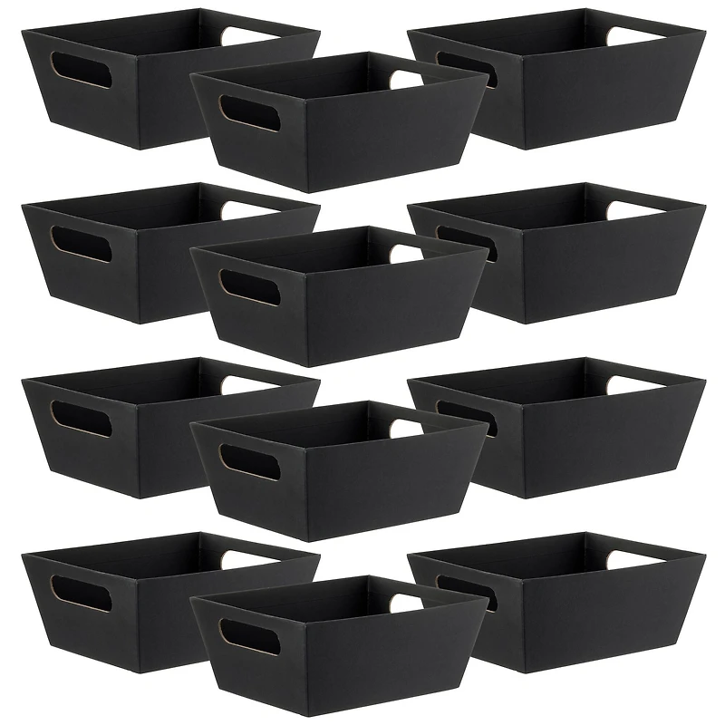 12 Pack: Black Gift Basket with Handles by Celebrate It™
