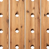 Brown Wooden Pallet Wall Wine Rack