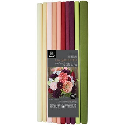 Extra Fine Crepe Paper Assortment 10 ct. Assorted Colors