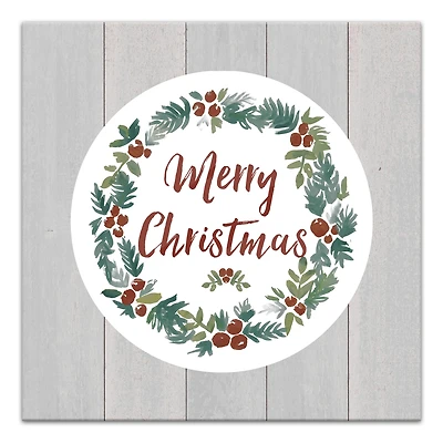 Christmas Wreath Canvas Wall Art