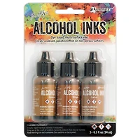 6 Packs: 3 ct. (18 total) Tim Holtz® Alcohol Ink Set, Cabin Cupboard