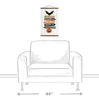 Halloween Street Names Teak Hanging Canvas