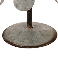 Glitzhome® 14.5" Galvanized Metal Christmas Tree Table Décor