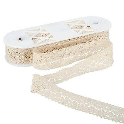 1.7" Scalloped Ivory Crochet Lace Trim by Celebrate It®