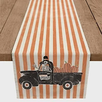 90" Skellys Landscaping Truck Poly Twill Table Runner