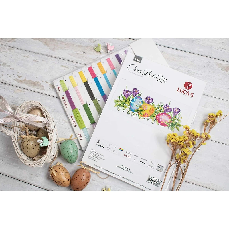 Luca-S Crocus Counted Cross Stitch Kit
