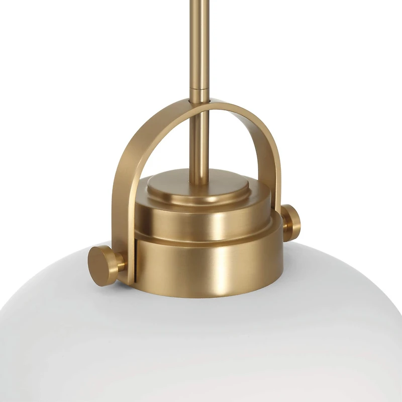Hello Honey® Arte White & Gold Industrial Metal 2-Tone Ceiling Light