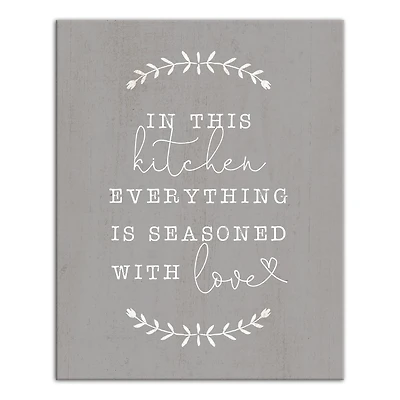 Seasoned With Love 16" x 20" Canvas Wall Art