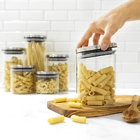 JoyJolt® Storage Jars with Airtight Stainless Steel Lids, 6ct.