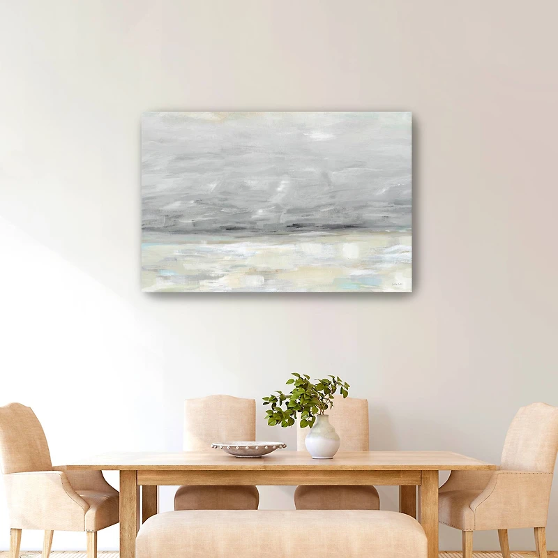 Gray Skyline Landscape Canvas Giclee