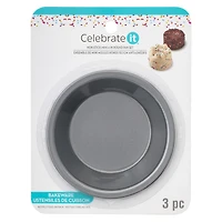 8 Packs: 3 ct. (24 total) Mini Round Pan Set by Celebrate It®