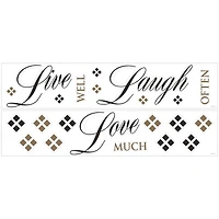 RoomMates Live Laugh Love Peel & Stick Wall Decals