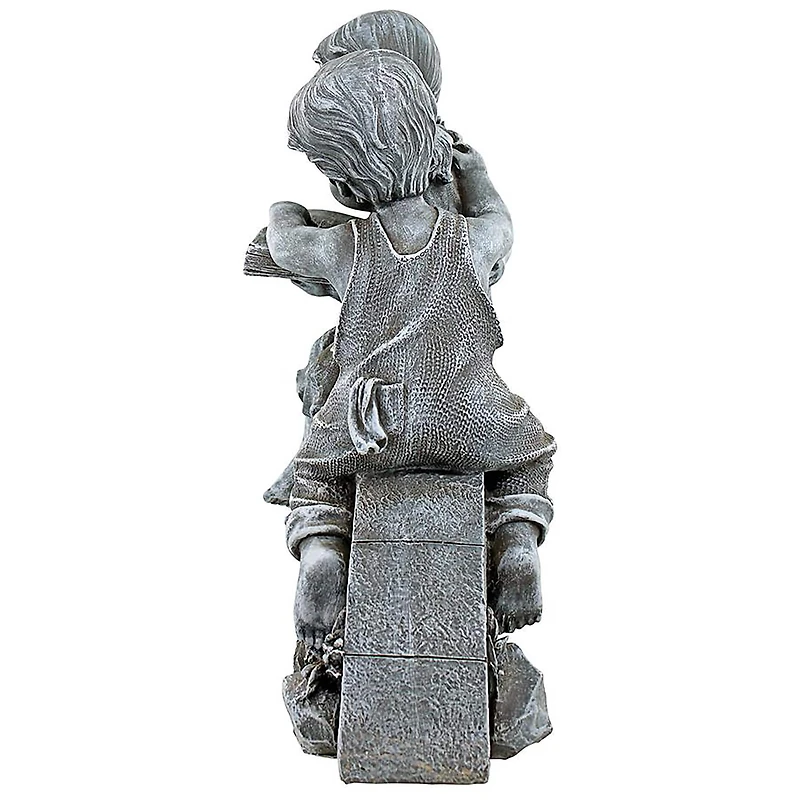 Design Toscano 14.5" Nature's Scholars Reading Children Garden Statue