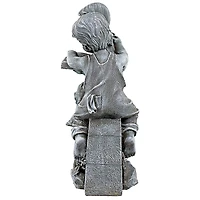 Design Toscano 14.5" Nature's Scholars Reading Children Garden Statue