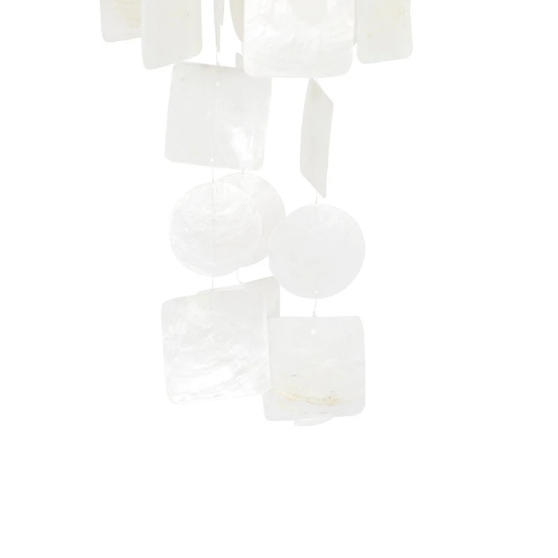 White Capiz shell Coastal Windchime, 20"