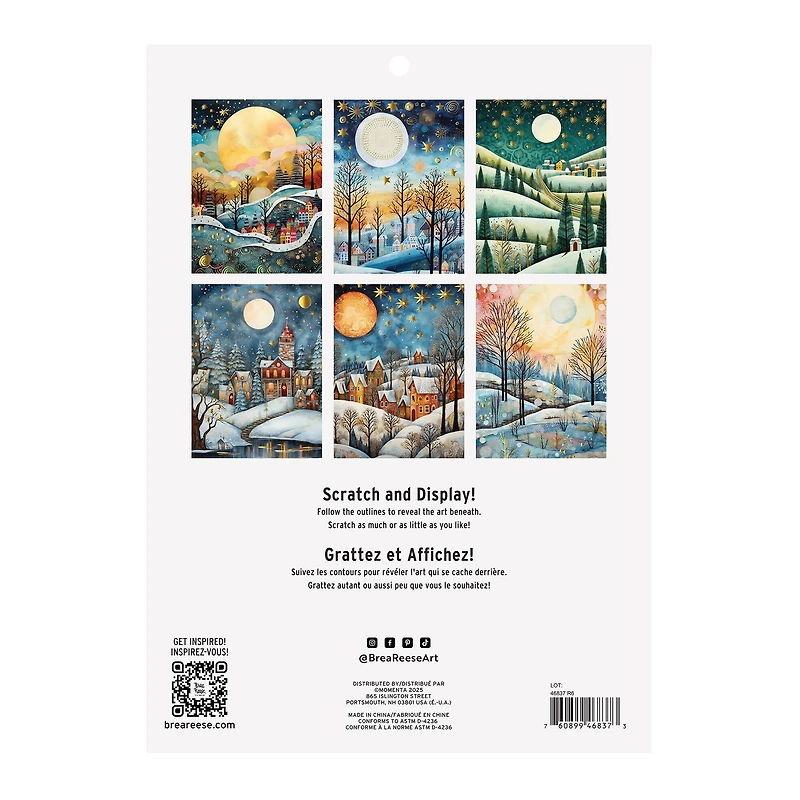 Brea Reese™ 9" x 12" Folk Art Scratch Art Paper Pad