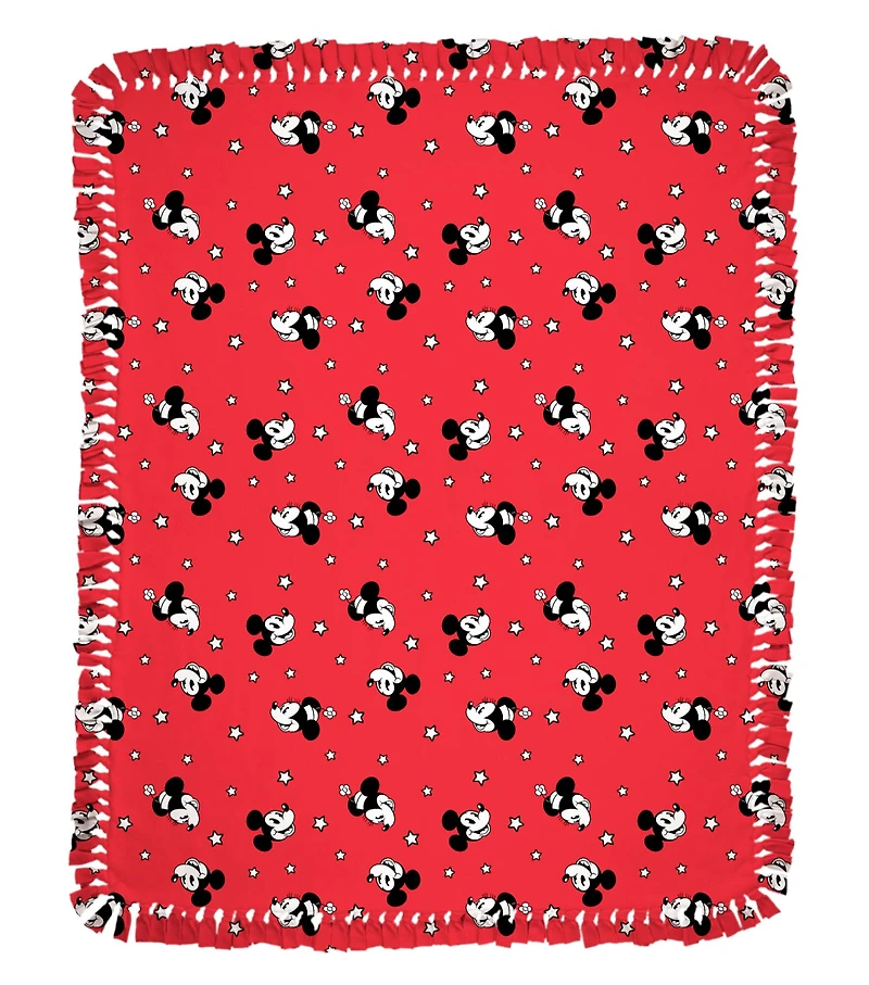 Disney® 72" Mickey & Minnie Quotes No Sew Fleece Throw Kit