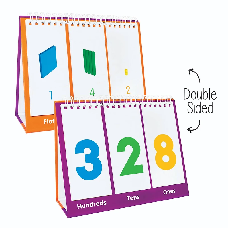 Junior Learning® Base Ten Educational Flip Card Set