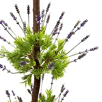 4ft. Lavender Topiary with European Barrel Planter