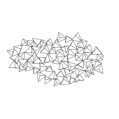 Black Geometric Modern Metal Wall Décor