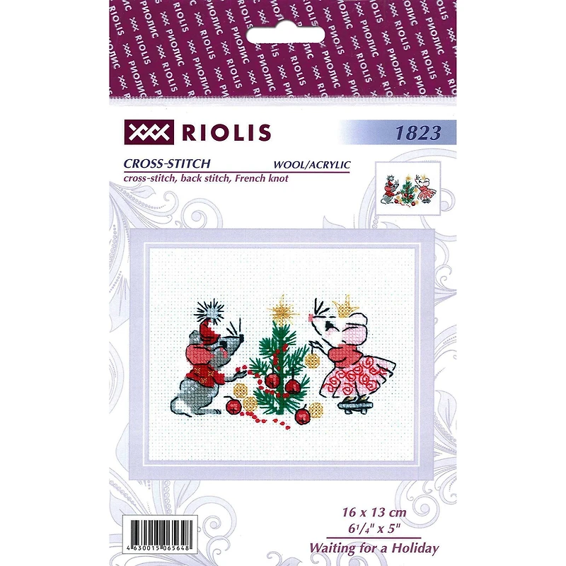 RIOLIS Waiting for a Holiday Cross Stitch Kit