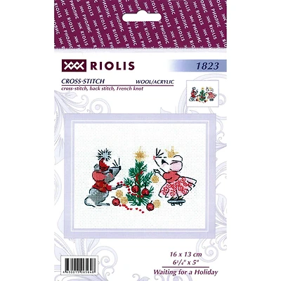 RIOLIS Waiting for a Holiday Cross Stitch Kit