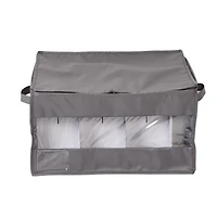 Honey Can Do Gray Stemware Storage Box