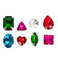 CousinDIY Silver Rainbow Glass Sew-On Rhinestones, 56ct.