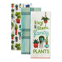 Hey There Fancy Plants Dishtowel (Set of 3)