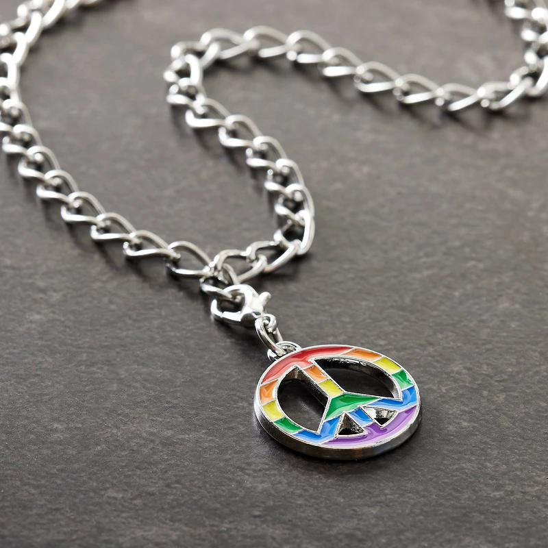 Rainbow Peace Sign Charm by Bead Landing™