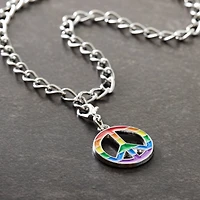 Rainbow Peace Sign Charm by Bead Landing™