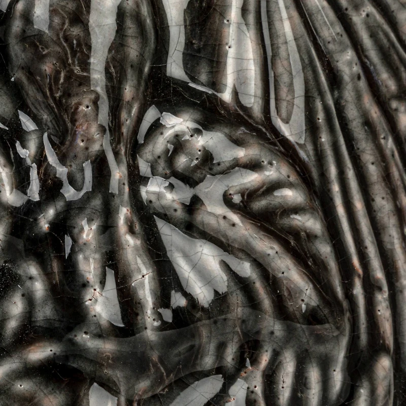 Hello Honey® 7" Gray Embossed Pattern Decorative Terra Cotta Planter