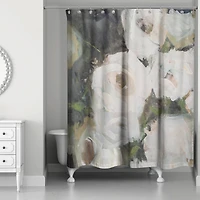 Moody Close-Up Florals 71" x 74" Shower Curtain
