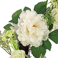 22" Daisy, Peony, & Buttercup Wreath