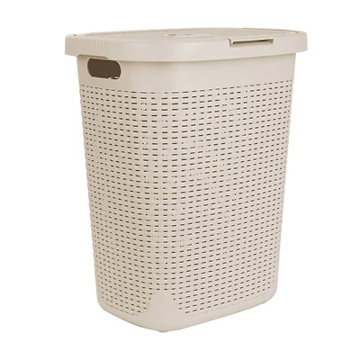 Mind Reader 21'' Hamper Laundry Basket with Cutout Handles