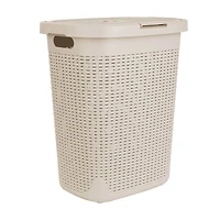 Mind Reader 21'' Hamper Laundry Basket with Cutout Handles