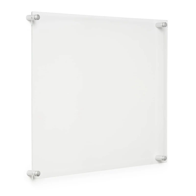 Cool Modern Frames Clear Acrylic Float Frame with Silver Hardware